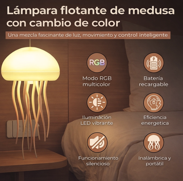 Aurora Jelly™ Lámpara de Medusa RGB